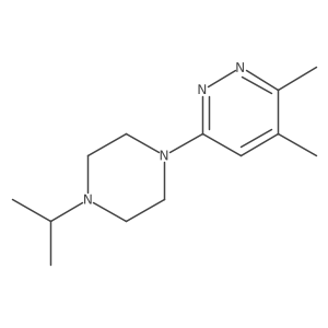3,4-Dimethyl-6-[4-(propan-2-yl)piperazin-1-yl]pyridazine Structure