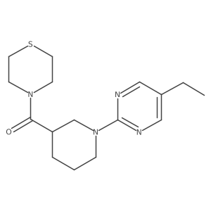 4-[1-(5-Ethylpyrimidin-2-yl)piperidine-3-carbonyl]thiomorpholine Structure