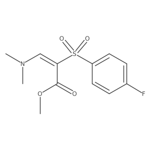 methyl (2E)-3-(dimethylamino)-2-(4-fluorobenzenesulfonyl)prop-2-enoate Structure
