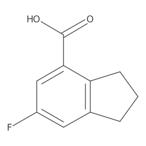 6-fluoro-2,3-dihydro-1H-indene-4-carboxylicacid Structure
