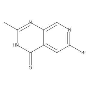 6-Bromo-2-methylpyrido[3,4-d]pyrimidin-4(3H)-one Structure
