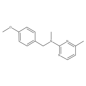 N-[(4-methoxyphenyl)methyl]-N,4-dimethylpyrimidin-2-amine结构式