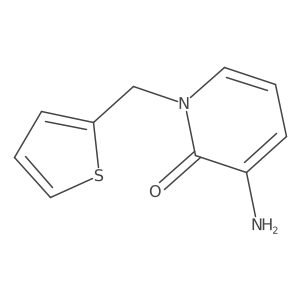 3-Amino-1-(thiophen-2-ylmethyl)-1,2-dihydropyridin-2-one结构式