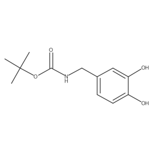 (3,4-Dihydroxy-benzyl)-carbamic Acid Tert-butyl Ester结构式