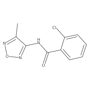 2-chloro-N-(4-methyl-1,2,5-oxadiazol-3-yl)benzamide Structure