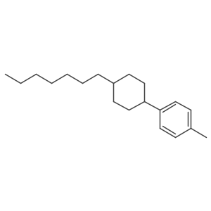 1-(trans-4-Heptylcyclohexyl)-4-methylbenzene Structure