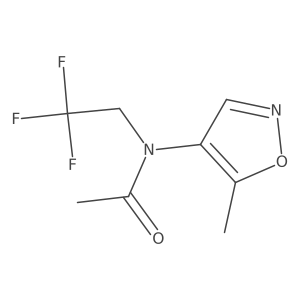 N-(5-Methyl-4-isoxazolyl)-N-(2,2,2-trifluoroethyl)acetamide Structure