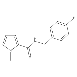 1-Methyl-1H-pyrrole-2-carboxylic acid 4-fluoro-benzylamide Structure