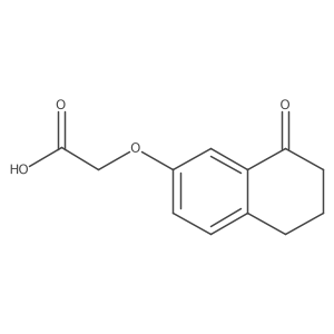 2-((8-Oxo-5,6,7,8-tetrahydronaphthalen-2-yl)oxy)acetic acid Structure