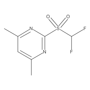 2-Difluoromethanesulfonyl-4,6-dimethylpyrimidine结构式