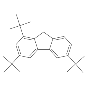 1,3,6-Tris(1,1-dimethylethyl)-9H-fluorene结构式
