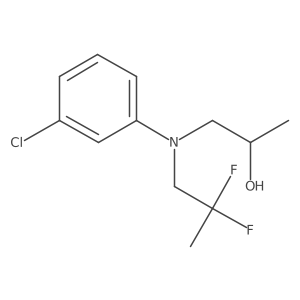 1-[(3-Chlorophenyl)(2,2-difluoropropyl)amino]-2-propanol结构式