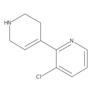 3-Chloro-2-(1,2,3,6-tetrahydropyridin-4-yl)pyridine结构式
