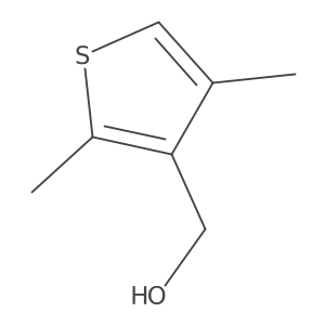 (2,4-Dimethylthiophen-3-yl)methanol结构式