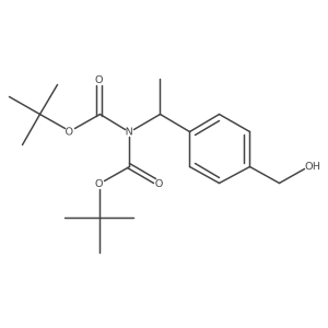 1,3-Bis(1,1-dimethylethyl) 2-[1-[4-(hydroxymethyl)phenyl]ethyl]imidodicarbonate结构式