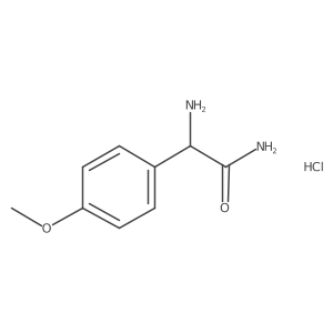 (S)-2-Amino-2-(4-methoxyphenyl)acetamide hydrochloride Structure