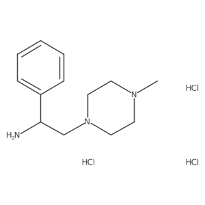 (1S)-2-(4-methylpiperazin-1-yl)-1-phenylethanamine;trihydrochloride结构式