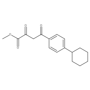 Methyl 4-(4-cyclohexylphenyl)-2,4-dioxobutanoate结构式