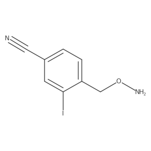 4-[(Aminooxy)methyl]-3-iodobenzonitrile Structure