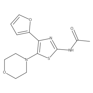 Acetamide,n-[4-(2-furanyl)-5-(4-morpholinyl)-2-thiazolyl]-结构式