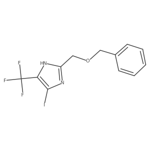 2-((Benzyloxy)methyl)-5-iodo-4-(trifluoromethyl)-1H-imidazole Structure