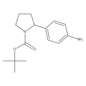 (r)-Tert-butyl 2-(4-aminophenyl)pyrrolidine-1-carboxylate Structure