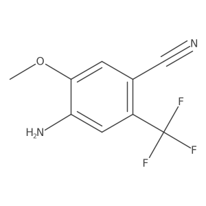 4-Amino-5-methoxy-2-trifluoromethyl-benzonitrile Structure