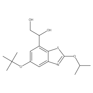 (R)-1-(5-tert-Butoxy-2-isopropoxy-benzothiazol-7-yl)-ethane-1,2-diol Structure