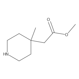 Methyl (4-methylpiperidin-4-yl)acetate Structure