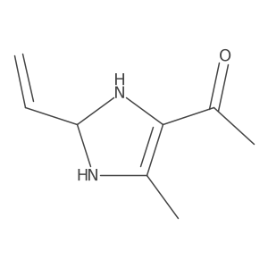 Ethanone, 1-(2-ethenyl-2,3-dihydro-5-methyl-1H-imidazol-4-yl)- Structure