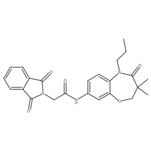 N-(3,3-dimethyl-4-oxo-5-propyl-2,3,4,5-tetrahydrobenzo[b][1,4]oxazepin-8-yl)-2-(1,3-dioxoisoindolin-2-yl)acetamide Structure