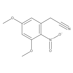 2-(3,5-Dimethoxy-2-nitrophenyl)acetonitrile结构式
