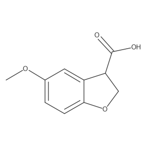 5-Methoxy-2,3-dihydro-1-benzofuran-3-carboxylic acid Structure