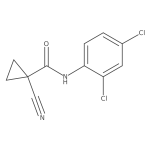 1-cyano-N-(2,4-dichlorophenyl)cyclopropanecarboxamide Structure
