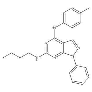[6-(Butylamino)-1-phenylpyrazolo[4,5-e]pyrimidin-4-yl](4-methylphenyl)amine Structure