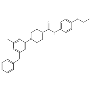 N-(4-ethoxyphenyl)-4-(2-methyl-6-phenoxypyrimidin-4-yl)piperazine-1-carboxamide Structure