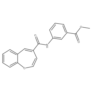Methyl 3-[(1-benzoxepin-4-ylcarbonyl)amino]benzoate结构式