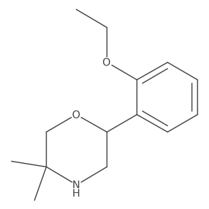 2-(2-Ethoxyphenyl)-5,5-dimethylmorpholine Structure