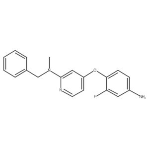 4-(4-amino-2-fluorophenoxy)-N-benzyl-N-methylpyridin-2-amine Structure