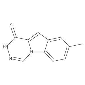 8-Methyl[1,2,4]triazino[4,5-a]indole-1(2H)-thione Structure