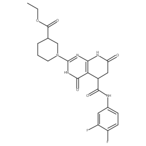 C22H23F2N5O5结构式