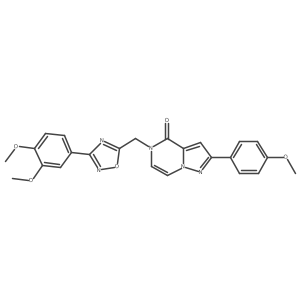 5-{[3-(3,4-dimethoxyphenyl)-1,2,4-oxadiazol-5-yl]methyl}-2-(4-methoxyphenyl)-4H,5H-pyrazolo[1,5-a]pyrazin-4-one Structure