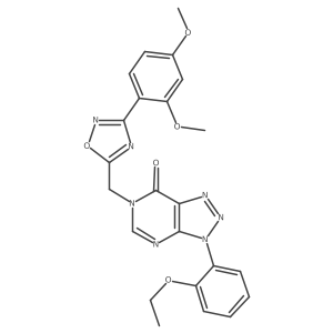 6-{[3-(2,4-dimethoxyphenyl)-1,2,4-oxadiazol-5-yl]methyl}-3-(2-ethoxyphenyl)-3H,6H,7H-[1,2,3]triazolo[4,5-d]pyrimidin-7-one结构式
