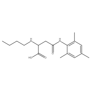 2-(Butylamino)-4-(mesitylamino)-4-oxobutanoic acid结构式