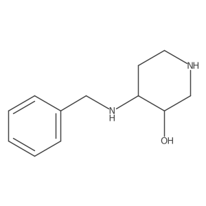 trans-4-[(Phenylmethyl)amino]-3-piperidinol结构式