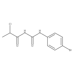 N-[[(4-Bromophenyl)amino]carbonyl]-2-chloropropanamide Structure