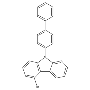 9H-Carbazole, 9-[1,1'-biphenyl]-4-yl-4-bromo- Structure