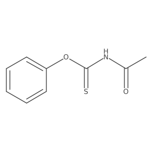 Carbamothioic acid, acetyl-, O-phenyl ester Structure