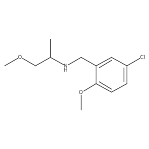 n-(5-Chloro-2-methoxybenzyl)-1-methoxypropan-2-amine Structure