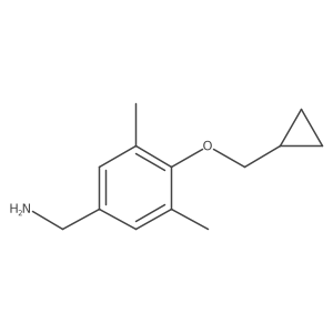 4-Cyclopropylmethoxy-3,5-dimethyl-benzylamine结构式